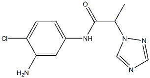 N-(3-amino-4-chlorophenyl)-2-(1H-1,2,4-triazol-1-yl)propanamide 구조식 이미지