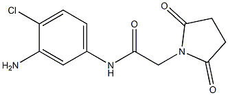 N-(3-amino-4-chlorophenyl)-2-(2,5-dioxopyrrolidin-1-yl)acetamide 구조식 이미지