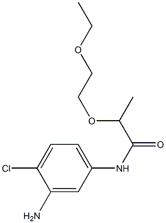 N-(3-amino-4-chlorophenyl)-2-(2-ethoxyethoxy)propanamide Structure