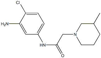 N-(3-amino-4-chlorophenyl)-2-(3-methylpiperidin-1-yl)acetamide Structure