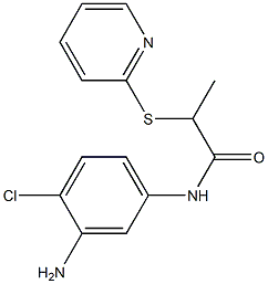 N-(3-amino-4-chlorophenyl)-2-(pyridin-2-ylsulfanyl)propanamide Structure