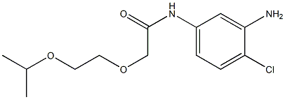 N-(3-amino-4-chlorophenyl)-2-[2-(propan-2-yloxy)ethoxy]acetamide 구조식 이미지