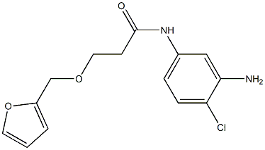 N-(3-amino-4-chlorophenyl)-3-(2-furylmethoxy)propanamide 구조식 이미지