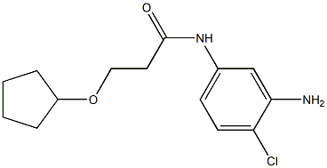N-(3-amino-4-chlorophenyl)-3-(cyclopentyloxy)propanamide Structure
