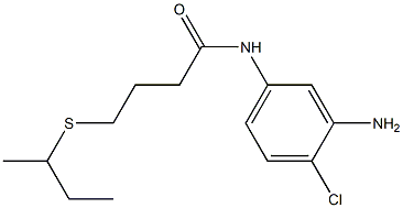 N-(3-amino-4-chlorophenyl)-4-(butan-2-ylsulfanyl)butanamide 구조식 이미지