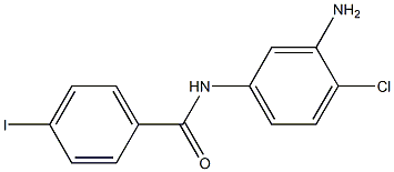 N-(3-amino-4-chlorophenyl)-4-iodobenzamide 구조식 이미지