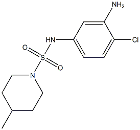 N-(3-amino-4-chlorophenyl)-4-methylpiperidine-1-sulfonamide 구조식 이미지