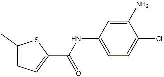 N-(3-amino-4-chlorophenyl)-5-methylthiophene-2-carboxamide 구조식 이미지