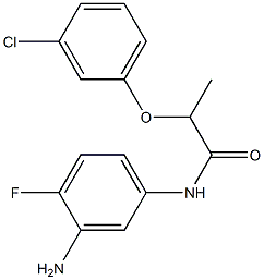 N-(3-amino-4-fluorophenyl)-2-(3-chlorophenoxy)propanamide Structure