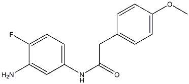 N-(3-amino-4-fluorophenyl)-2-(4-methoxyphenyl)acetamide 구조식 이미지