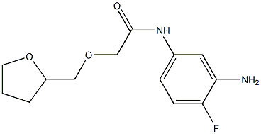 N-(3-amino-4-fluorophenyl)-2-(oxolan-2-ylmethoxy)acetamide 구조식 이미지