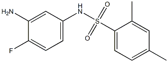 N-(3-amino-4-fluorophenyl)-2,4-dimethylbenzene-1-sulfonamide 구조식 이미지