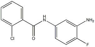 N-(3-amino-4-fluorophenyl)-2-chlorobenzamide 구조식 이미지