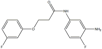 N-(3-amino-4-fluorophenyl)-3-(3-fluorophenoxy)propanamide Structure