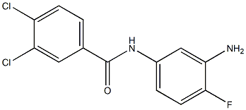 N-(3-amino-4-fluorophenyl)-3,4-dichlorobenzamide 구조식 이미지