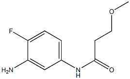 N-(3-amino-4-fluorophenyl)-3-methoxypropanamide Structure