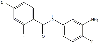 N-(3-amino-4-fluorophenyl)-4-chloro-2-fluorobenzamide 구조식 이미지