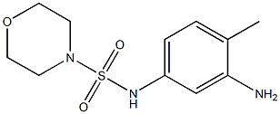 N-(3-amino-4-methylphenyl)morpholine-4-sulfonamide 구조식 이미지