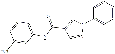 N-(3-aminophenyl)-1-phenyl-1H-pyrazole-4-carboxamide Structure