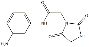 N-(3-aminophenyl)-2-(2,5-dioxoimidazolidin-1-yl)acetamide 구조식 이미지