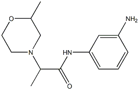 N-(3-aminophenyl)-2-(2-methylmorpholin-4-yl)propanamide 구조식 이미지