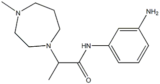 N-(3-aminophenyl)-2-(4-methyl-1,4-diazepan-1-yl)propanamide 구조식 이미지