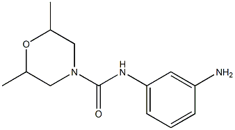 N-(3-aminophenyl)-2,6-dimethylmorpholine-4-carboxamide 구조식 이미지