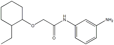 N-(3-aminophenyl)-2-[(2-ethylcyclohexyl)oxy]acetamide Structure