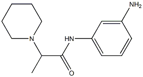 N-(3-aminophenyl)-2-piperidin-1-ylpropanamide Structure