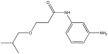 N-(3-aminophenyl)-3-(2-methylpropoxy)propanamide 구조식 이미지