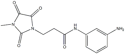 N-(3-aminophenyl)-3-(3-methyl-2,4,5-trioxoimidazolidin-1-yl)propanamide 구조식 이미지