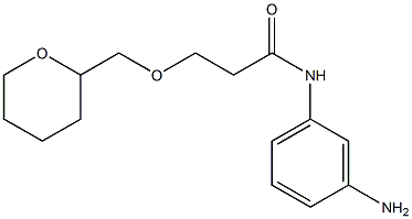 N-(3-aminophenyl)-3-(oxan-2-ylmethoxy)propanamide 구조식 이미지