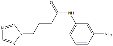 N-(3-aminophenyl)-4-(1H-1,2,4-triazol-1-yl)butanamide Structure