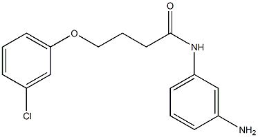 N-(3-aminophenyl)-4-(3-chlorophenoxy)butanamide Structure