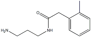 N-(3-aminopropyl)-2-(2-methylphenyl)acetamide 구조식 이미지