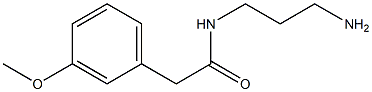 N-(3-aminopropyl)-2-(3-methoxyphenyl)acetamide 구조식 이미지