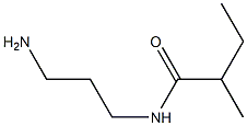 N-(3-aminopropyl)-2-methylbutanamide 구조식 이미지