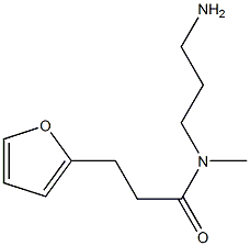 N-(3-aminopropyl)-3-(furan-2-yl)-N-methylpropanamide 구조식 이미지