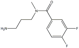 N-(3-aminopropyl)-3,4-difluoro-N-methylbenzamide Structure