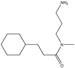 N-(3-aminopropyl)-3-cyclohexyl-N-methylpropanamide Structure