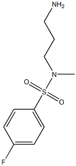 N-(3-aminopropyl)-4-fluoro-N-methylbenzene-1-sulfonamide Structure