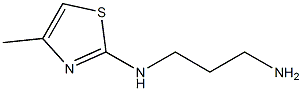 N-(3-aminopropyl)-N-(4-methyl-1,3-thiazol-2-yl)amine 구조식 이미지