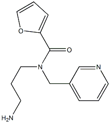 N-(3-aminopropyl)-N-(pyridin-3-ylmethyl)furan-2-carboxamide 구조식 이미지