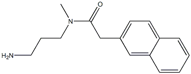 N-(3-aminopropyl)-N-methyl-2-(naphthalen-2-yl)acetamide Structure
