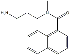 N-(3-aminopropyl)-N-methylnaphthalene-1-carboxamide 구조식 이미지