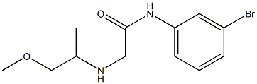 N-(3-bromophenyl)-2-[(1-methoxypropan-2-yl)amino]acetamide Structure