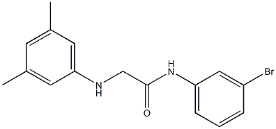 N-(3-bromophenyl)-2-[(3,5-dimethylphenyl)amino]acetamide Structure