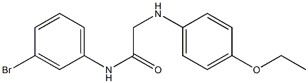 N-(3-bromophenyl)-2-[(4-ethoxyphenyl)amino]acetamide 구조식 이미지