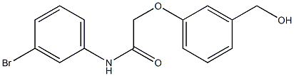 N-(3-bromophenyl)-2-[3-(hydroxymethyl)phenoxy]acetamide Structure
