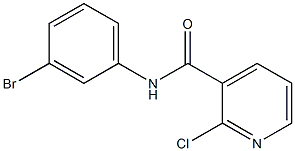 N-(3-bromophenyl)-2-chloropyridine-3-carboxamide 구조식 이미지